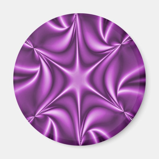 Aimant Starflower violette fractale (Devant)