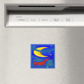 Aimant Starry Night Dachshund (In Situ (Lave-vaisselle))