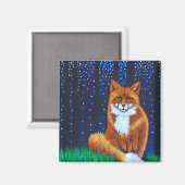 Aimant Starry Night Fox (Recto/Verso)