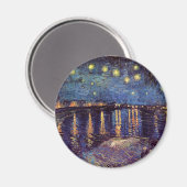 Aimant Starry Night Over the Rhone par Vincent van Gogh (Recto/Verso)
