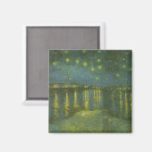 Aimant Starry Night Over the Rhone par Vincent van Gogh (Recto/Verso)