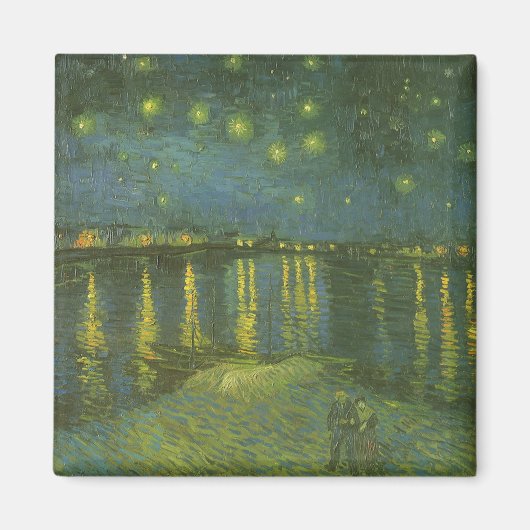 Aimant Starry Night Over the Rhone par Vincent van Gogh (Devant)