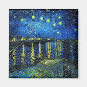 Aimant Starry Night Over the Rhone par Vincent Van Gogh (Devant)
