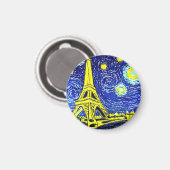 Aimant Starry Night Paris France (Recto/Verso)