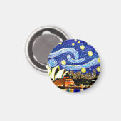 Aimant Starry Night Sydney Australie Opéra (Recto/Verso)