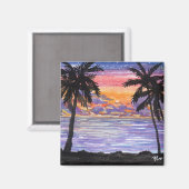 Aimant Starry Palm Beach (Recto/Verso)