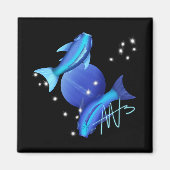Aimant Starry Pisces Neptune Zodiac (Devant)