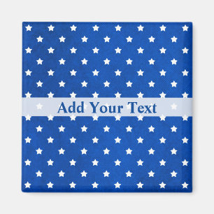 Aimant Stars on Digital Fabric Texture par Shirley Taylor