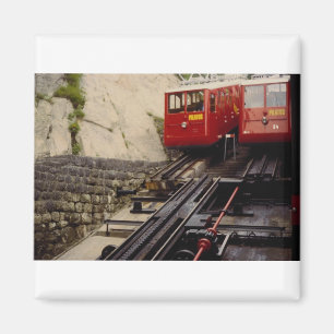 Aimant Station de deux trains en bas, Mt. Pilatus,