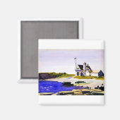 Aimant Station de la Garde côtière Edward Hopper Maine (Recto/Verso)