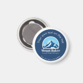 Aimant Station de ski Cascade Mount Baker Washington (Recto/Verso)