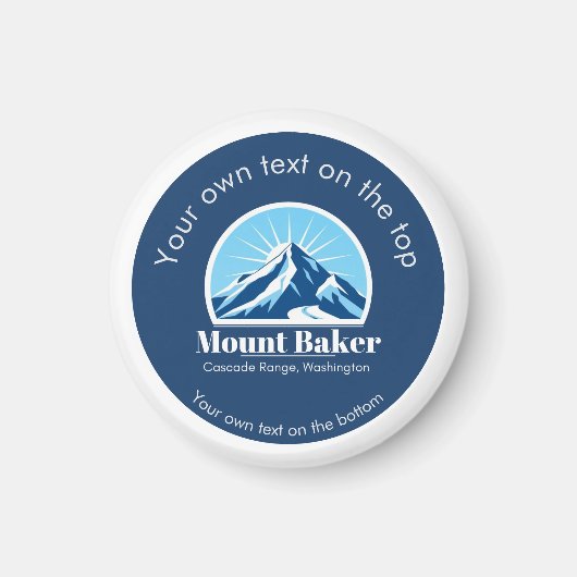 Aimant Station de ski Cascade Mount Baker Washington (Devant)