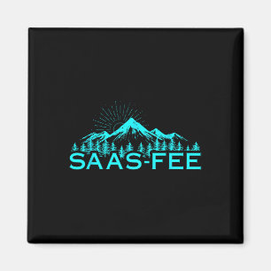 Aimant Station de ski de Saas-fee Alpes suisses Ski Suiss