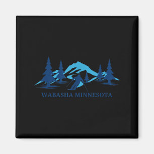 Aimant Station de ski de Wabasha Minnesota skieur ski