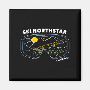 Aimant Station de ski Retro Northstar California Ski Reso