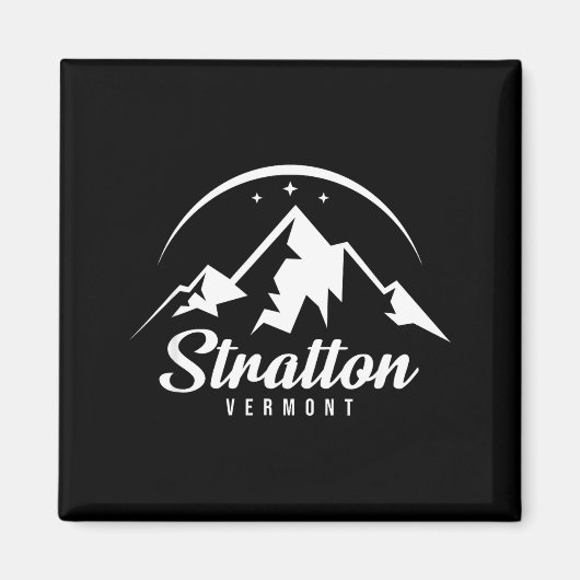 Aimant Station de ski Stratton Vermont ski snowboard (Devant)
