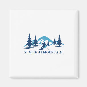 Aimant Station de ski Sunlight Mountain Colorado Montagne
