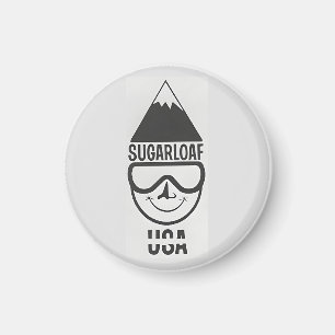 Aimant Station de ski vintage Sugarloaf maine Nouvelle-An