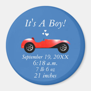 Aimant Statistiques de naissance Cadeaux de voiture class