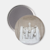 Aimant Statue d'Abraham Lincoln (Recto/Verso)