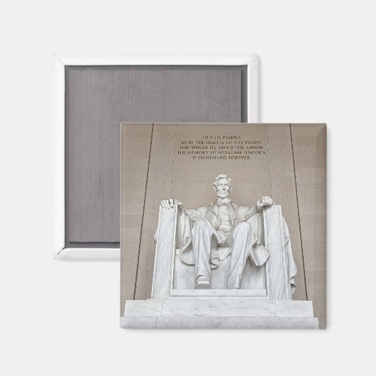 Aimant Statue d'Abraham Lincoln (Recto/Verso)