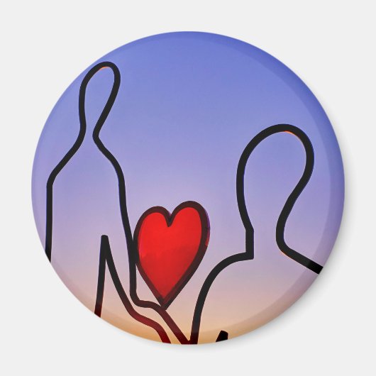 Aimant statue d'amour (Devant)