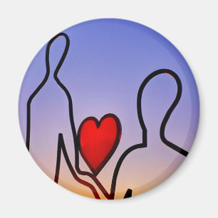 Aimant statue d'amour
