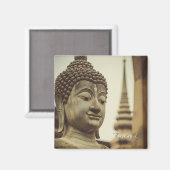 Aimant Statue de Bouddha Ayutthaya Thaïlande (Recto/Verso)