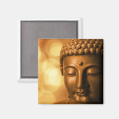 Aimant Statue de Bouddha de bronze avec Arrière - plan de (Recto/Verso)