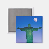Aimant Statue de Cristo Redentor| Rio de Janeiro Brésil (Recto/Verso)