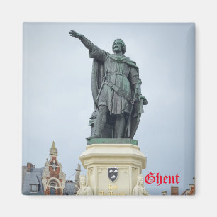 Aimant Statue de Jacob van Artevelde à Gand, Belgique
