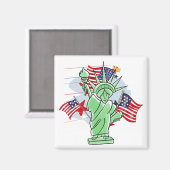 Aimant Statue de la Liberté (Recto/Verso)