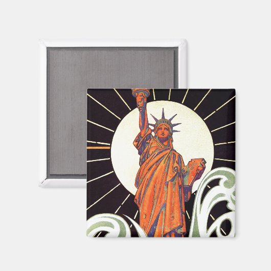 Aimant Statue de la Liberté (Recto/Verso)