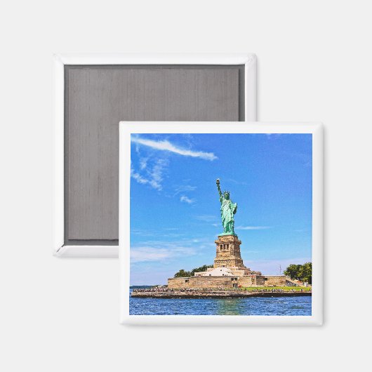 Aimant Statue De La Liberté (Recto/Verso)