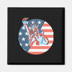 Aimant Statue de la Liberté 4 juillet Jour de l'Indépenda
