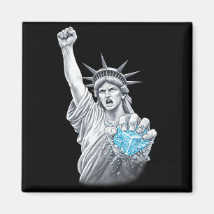 Aimant Statue de la liberté abolir la glace mème drôle po