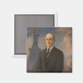 Aimant Statue de la Liberté et président Woodrow Wilson (Recto/Verso)