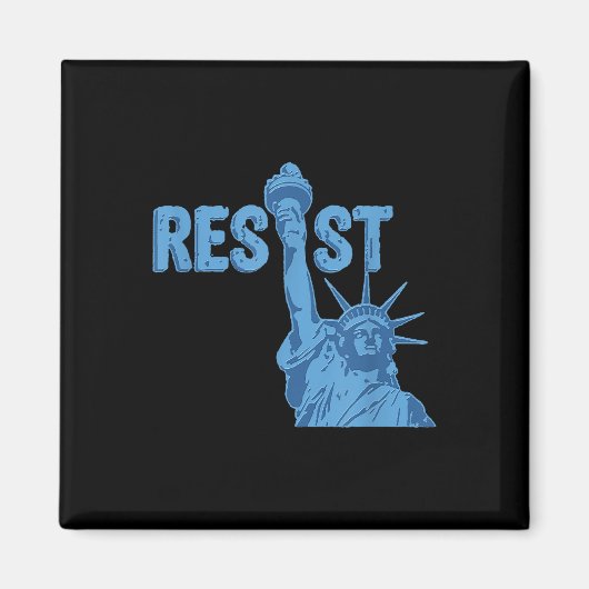 Aimant Statue De La Liberté Résiste Graphique #Résister A (Devant)
