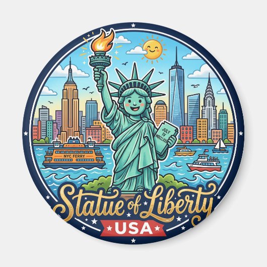Aimant Statue de la Liberté USA (Devant)