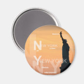 Aimant statue de liberté usa de new york (Recto/Verso)