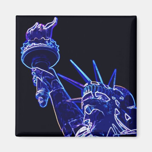 Aimant Statue de Liberty Pop Art (Devant)