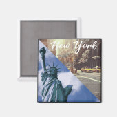 Aimant Statue de New York de Liberty Taxi (Recto/Verso)