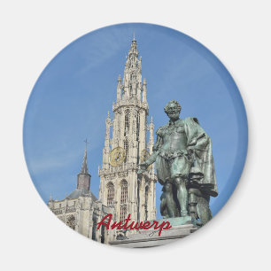 Aimant Statue de Peter Paul Rubens à Anvers, Belgique