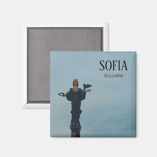 Aimant Statue de Saint Sofia, Bulgarie (Recto/Verso)