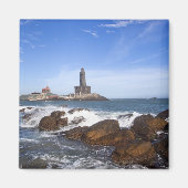 Aimant Statue de Saint Thiruvalluvar | Tamil Nadu, Inde (Devant)