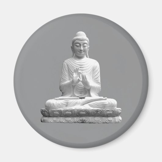 Aimant Statue du Bouddha blanc (Devant)