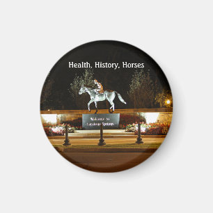 Aimant Statue du cheval Danseuse autochtone Saratoga Aima