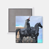 Aimant Statue du duc de Wellington avec un cône de trafic (Recto/Verso)