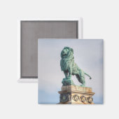 Aimant Statue du lion bronze (Recto/Verso)