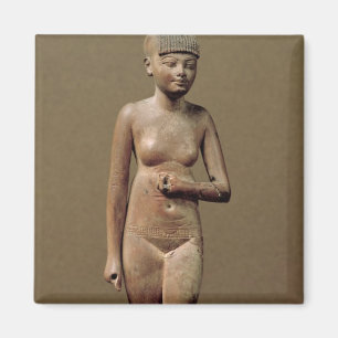 Aimant Statue d'une jeune fille d'employé (bois)